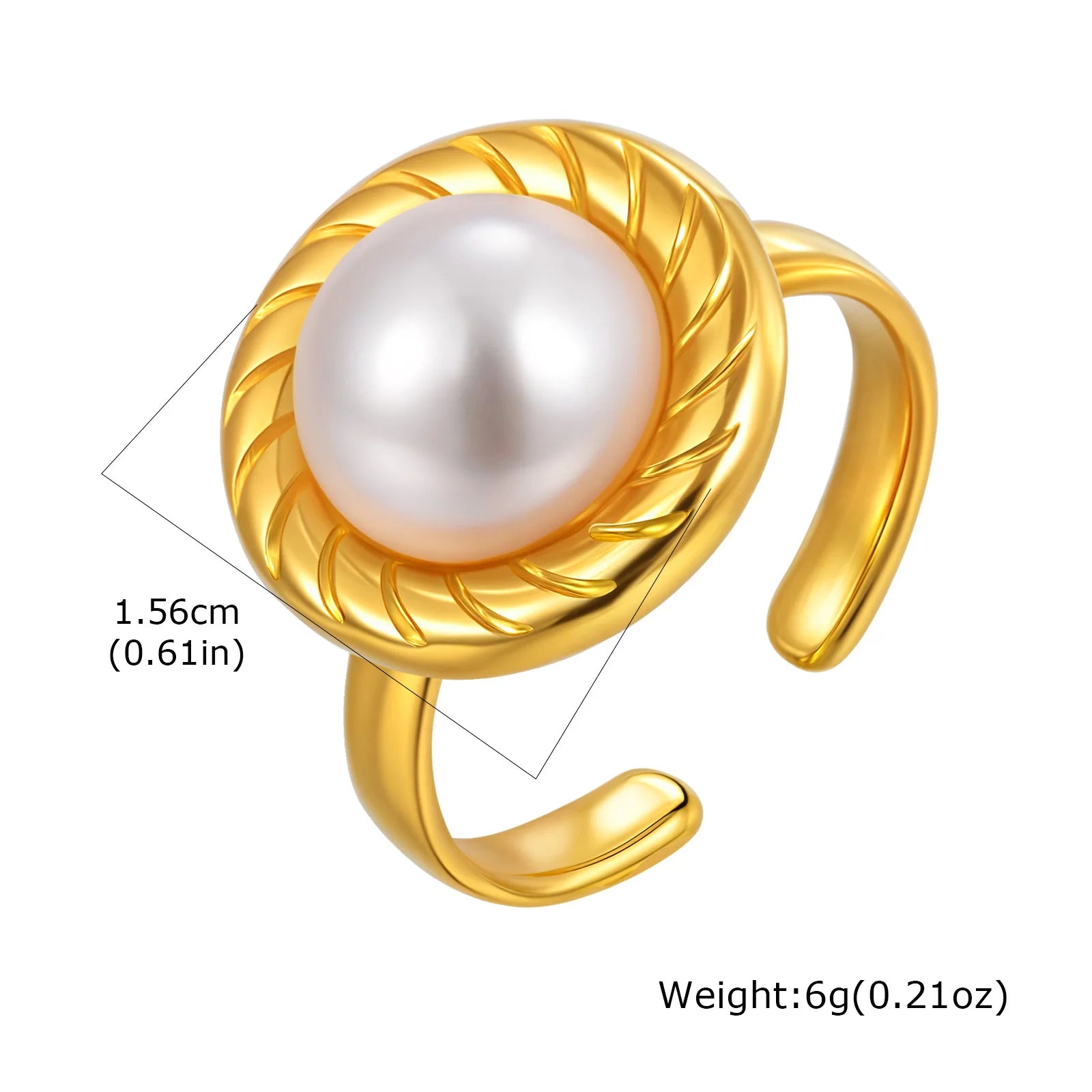 Vnox Vintage Luxury Geometric Open Rings,Natural Stone Stainless Steel Charm Jewelry For Women,Fashion Rings Finger Accessories