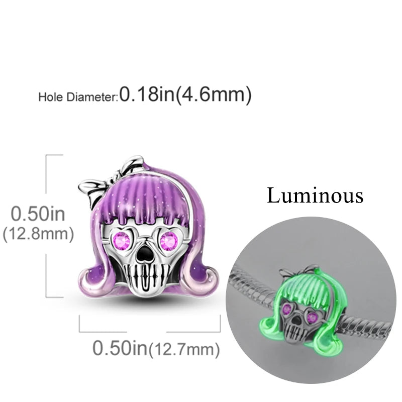 2024 neue 925 Sterling Silber Charms Glühwürmchen Sterne Glühende Leuchtende Charme Perlen für Original Anhänger Armbänder DIY Schmuck Geschenk