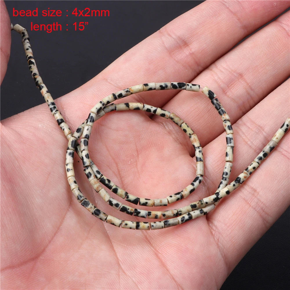 New Arrival Dalmation Jaspers Stone Bead Natural Spotted Stone Various Shape Loose Spacer Beads DIY Handmade Jewelry Accessories