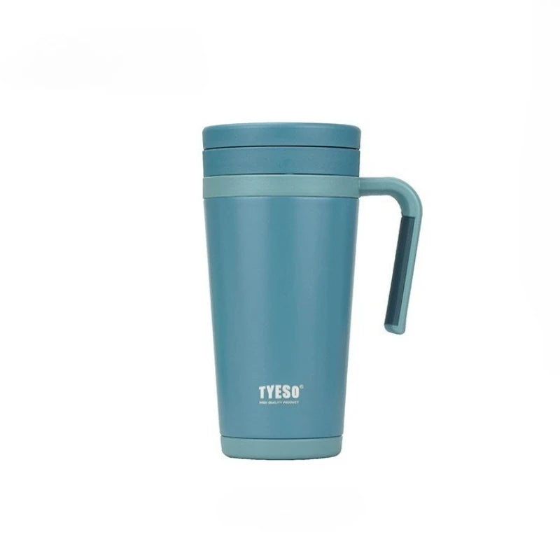 Tyeso Stainless Steel Insulation Cup coffee bottle Vacuum Insulation water bottle Office Home Thermal Mug With Handle 500ML