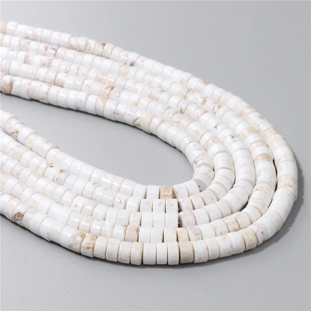 Natural Flat Round Disc Beads 6x3mm Sea Sediment Amethysts Rondelle Spacer Stone Bead For Jewelry Making DIY Bracelet Earrings