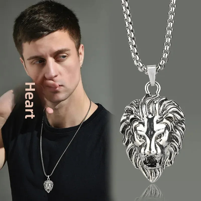 Men's Titanium Steel Hip Hop Punk Trendy Necklace Stainless Steel Sweater Chain Sweatshirt Chain Wholesale Cross-Border