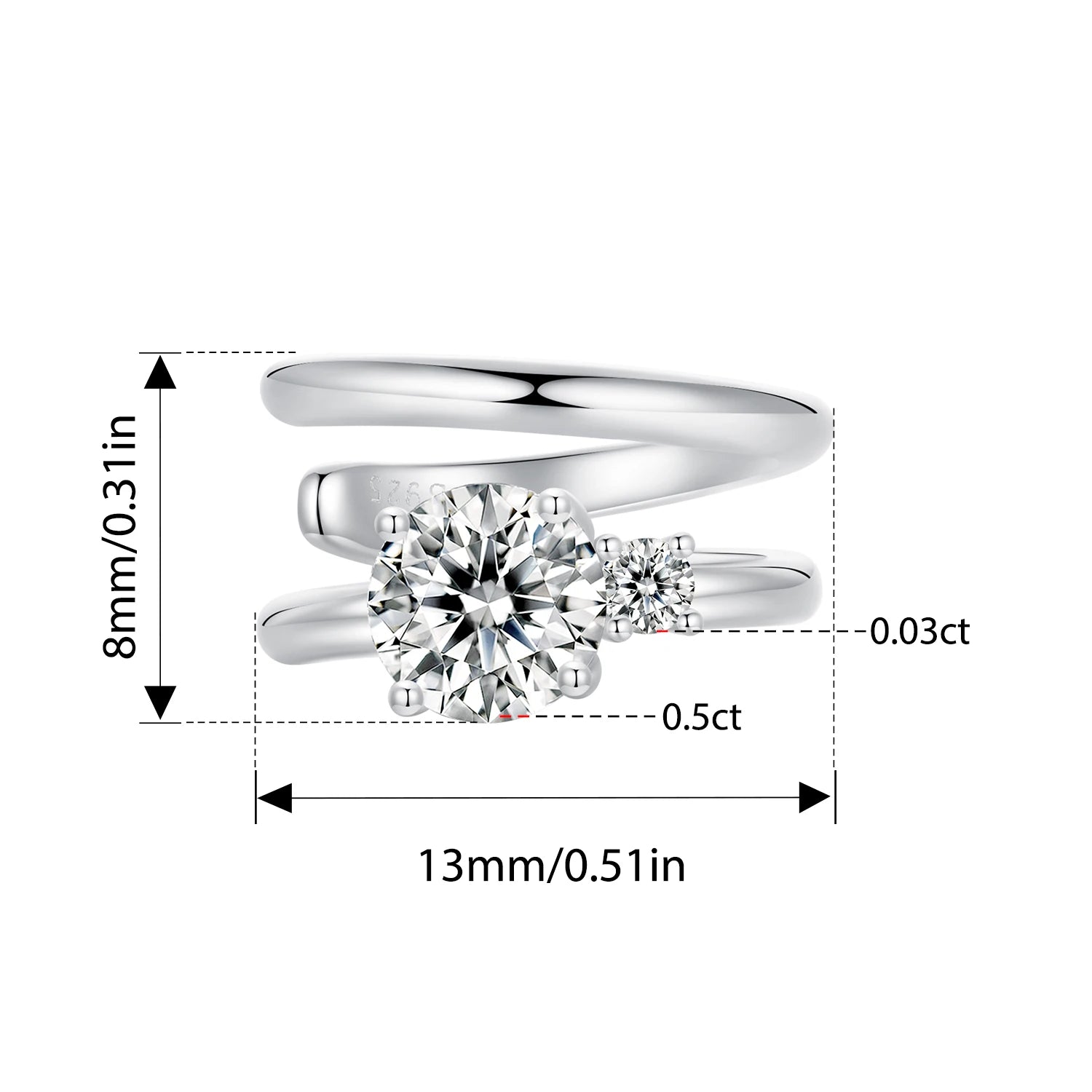 BISAER Pearl Moissanite Bowknot Ear Clips 925 Sterling Silver VVS1 Clarity Lab Created Diamond For Women Wedding Jewelry Gift