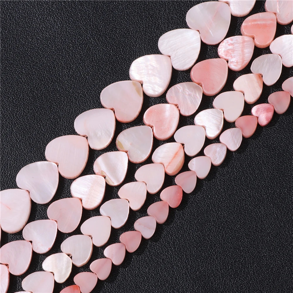 Natural Heart Shape Freshwater Shells Bead Muticolor Dyed Mother of Pearl Shell Loose Spacer Beads For For Jewelry Making DIY - Madeinsea©