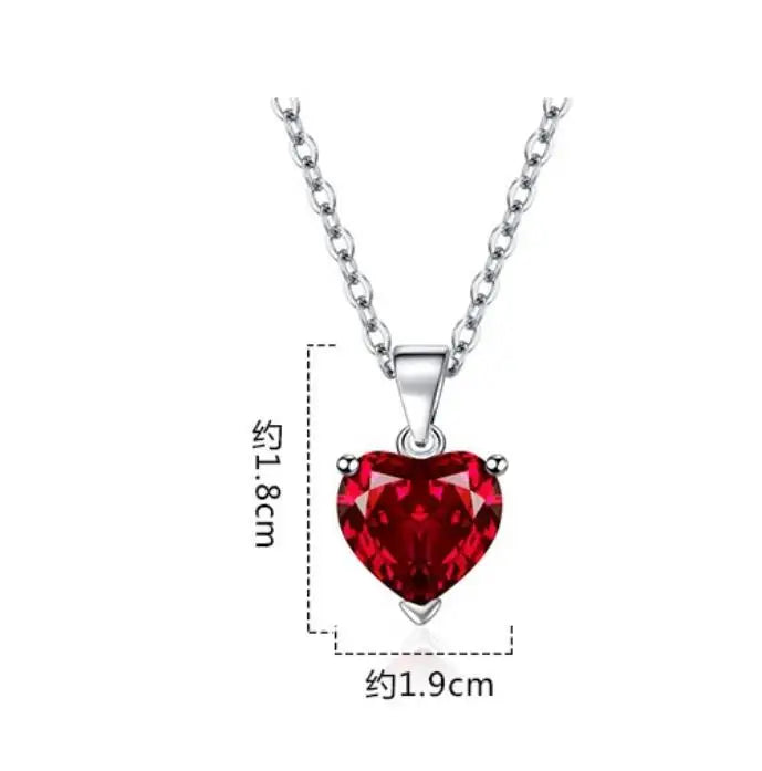 3ct Green Simulated Nano Emerald 925 Sterling Silver Heart Pendant Necklace for Women Gemstones Choker Colar de Prata