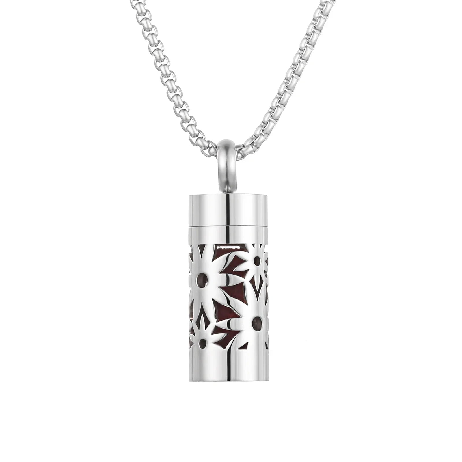 New Stainless Steel Aromatherapy Jewelry Necklaces Perfume Essential Oil Diffuser Pendant Necklace Flower Locket Aroma Necklaces