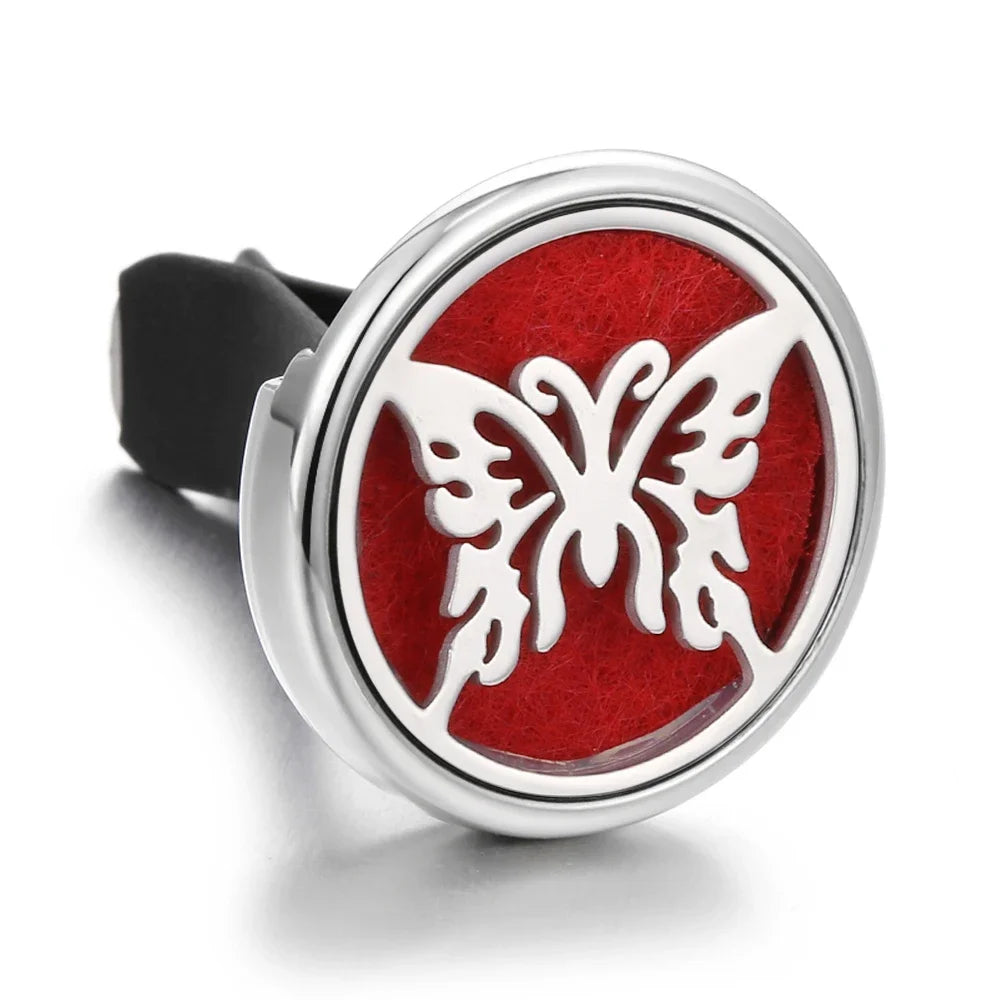 10PCS/LOT Wholesale Car Perfume Diffuser Car Clips Pendants Lockets Perfume Essential Oil Diffuser Aromatherapy Pendant Necklace