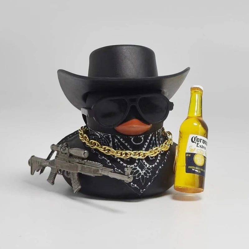 Cowboy Rubber Duck Car Ornament for Jeep Duck Car Dashboard Decorations Quirky Rubber Duck Car Accessories Funny Office Gifts