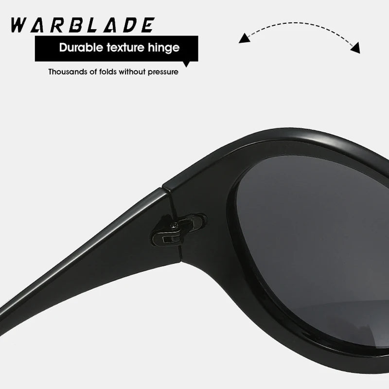 2025 Luxusmarke Design Beliebte übergroße ovale Sonnenbrille Frauen Mode Y2K Punk Männer Outdoor Sports Sonnenbrille Shades UV400