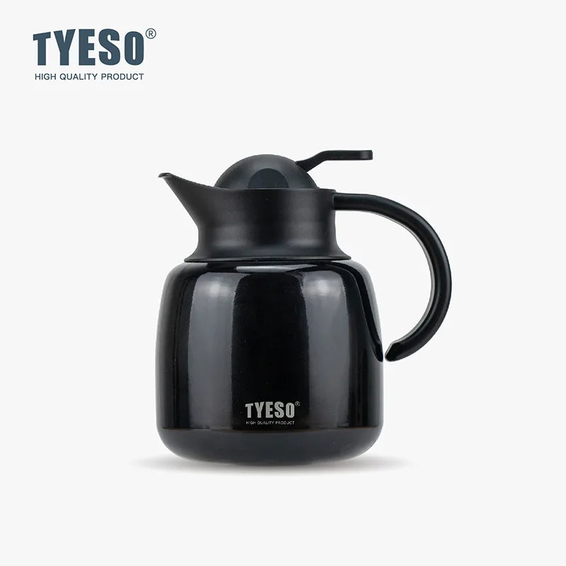 Tyeso Stainless Steel Tea Thermos Heat/Cold Retention Tea-Water Separation Infuser Large Capacity Teapots For Coffee Travel Gift