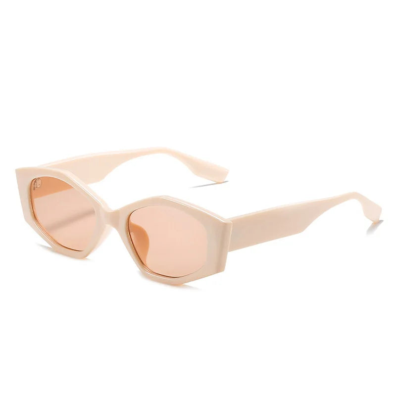 Women Sunglasses New Oversize Irregular Cat Eye Sun Glasses Brand Designer Sun Glasses Retro Shades Trendy Summer Large Eyepiece