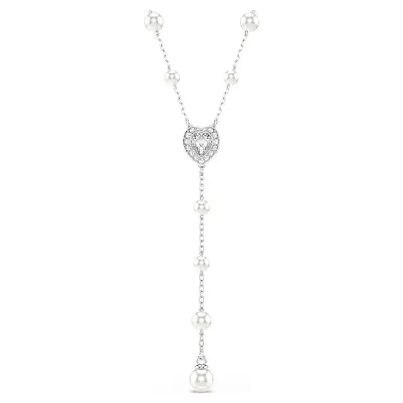 Good Brand Silver Color Ariana Grande Tennis Necklace Women Romantic Luxury Gift Jewelry Set Jewelry Sets 925 sterling silver - Madeinsea©
