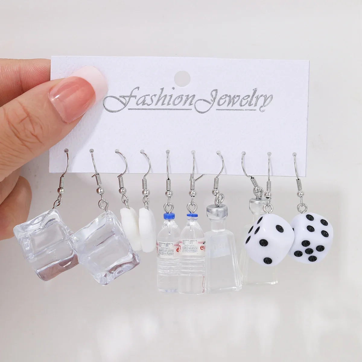 New Cartoon Heart Ice Cream Milk Tea Earrings Set for Women Girl Cute Colorful Geometric Animal Drop Earring Trendy Jewelry Gift - Madeinsea©