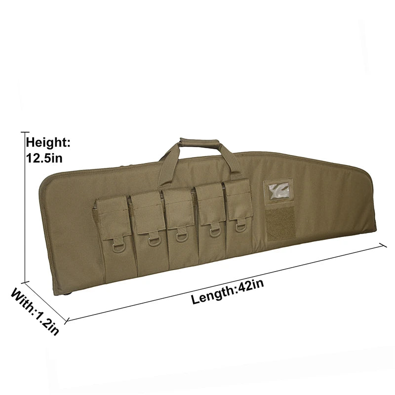 42inch Tactical Rifle Case Gun Bag Air Rifle Case  Backpack Sniper Airsoft Holster Shooting Hunting Accessorie