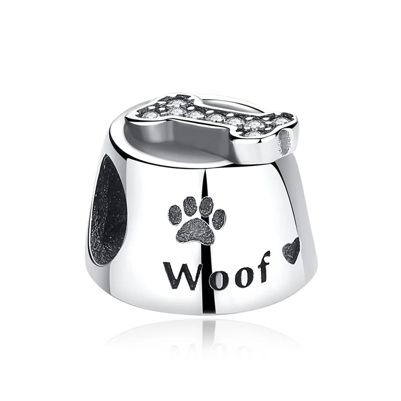 Original 925 Sterling Silver Charms Love Pets Dog Cat Paw Print Pendant Beads Fit Brand Bracelets Necklaces Women DIY Jewelry - Madeinsea©