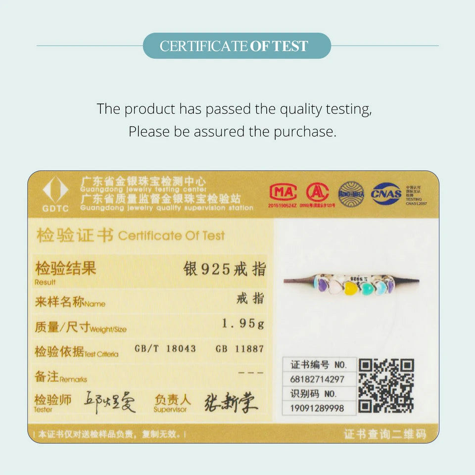 BAMOER 925 Sterling Silber Niedlicher Regenbogen-Herz-Fingerring für Frauen Stapelbarer Silberring mit Mini-Herzen Trendy Schmuck SCR444