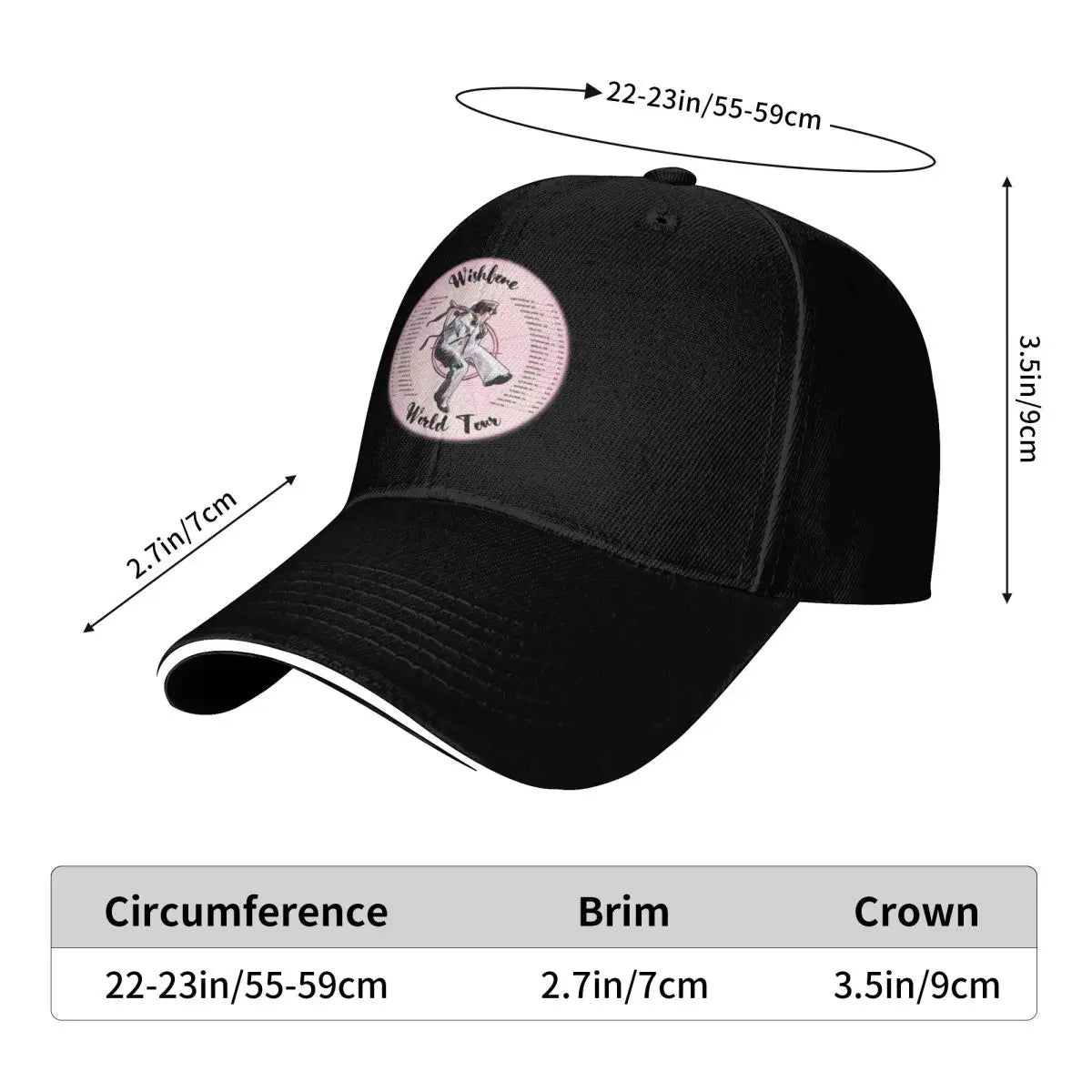Baseball Caps Conan Gray Wishbone World Tour 2026 2026 Graphic Unisex Outdoor Summer Hats