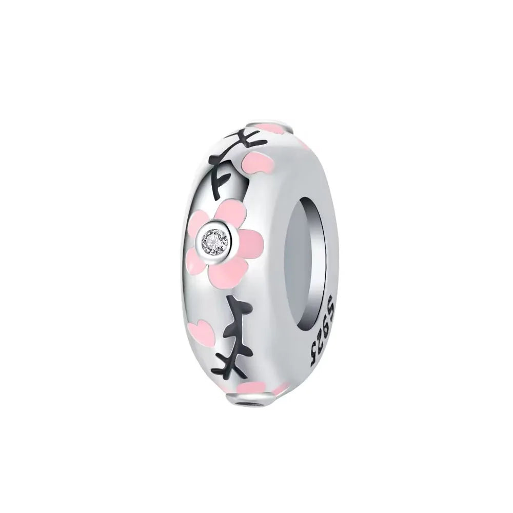 2025 New Sale 925 Silver Black Cat Paw Colorful Separated beads charms Fit Original Women Bracelet 925 Jewelry Gift