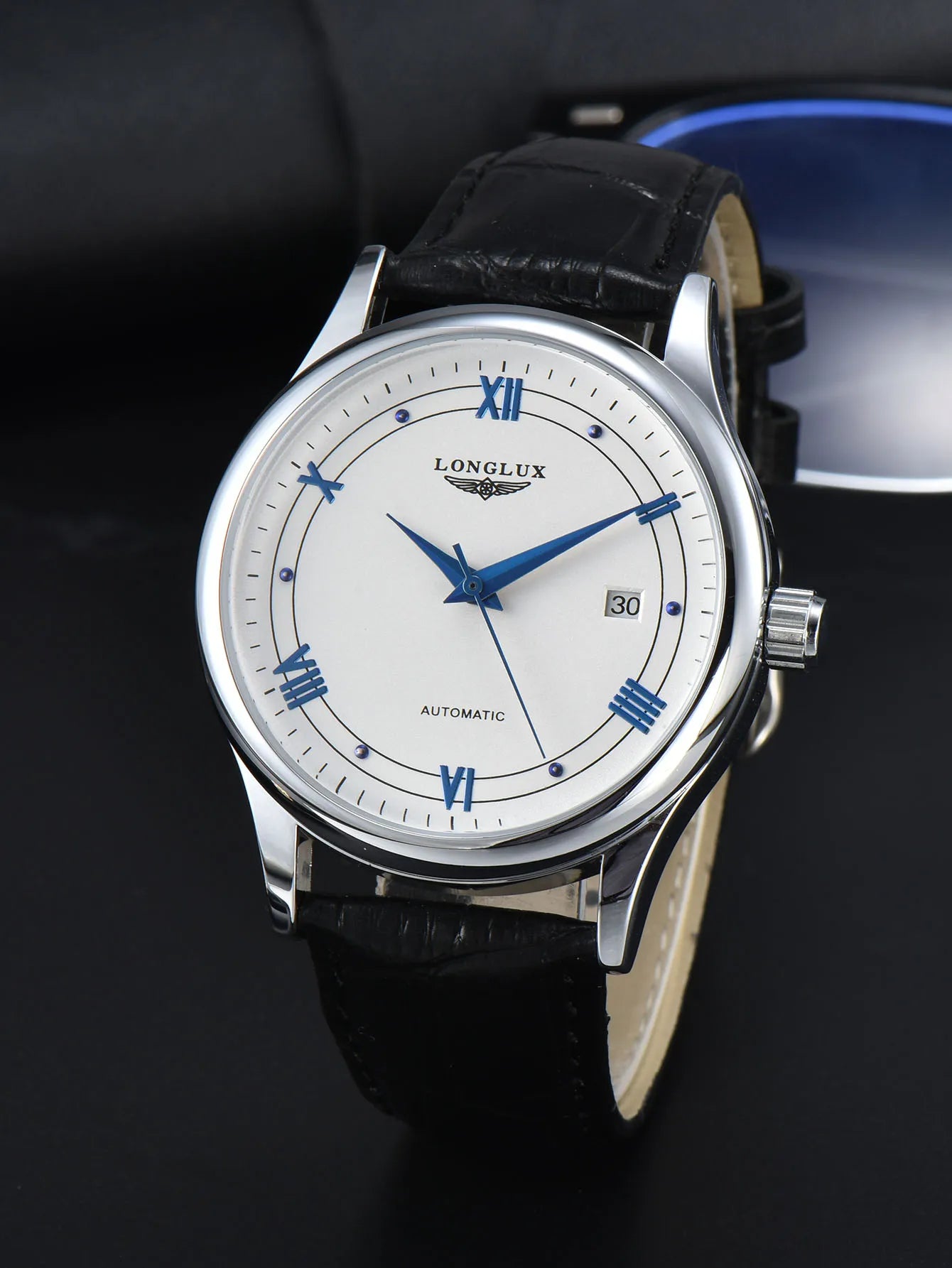 LONGLUX automatic man watch wholesale mechanical watches simple versatile date waterproof fashion leather man watch men gift - Madeinsea©