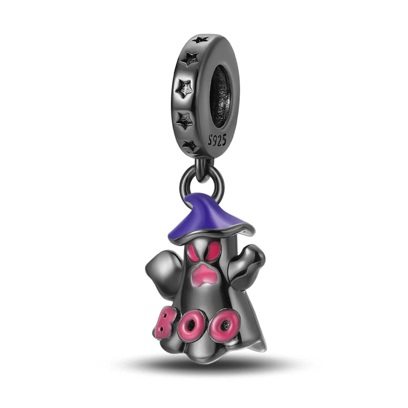 PANPOKI 925 Sterling Silver Little Devil Decoration Pendant Beads Original Pendant Bracelet Charm Jewelry Party DIY Trendy Gift