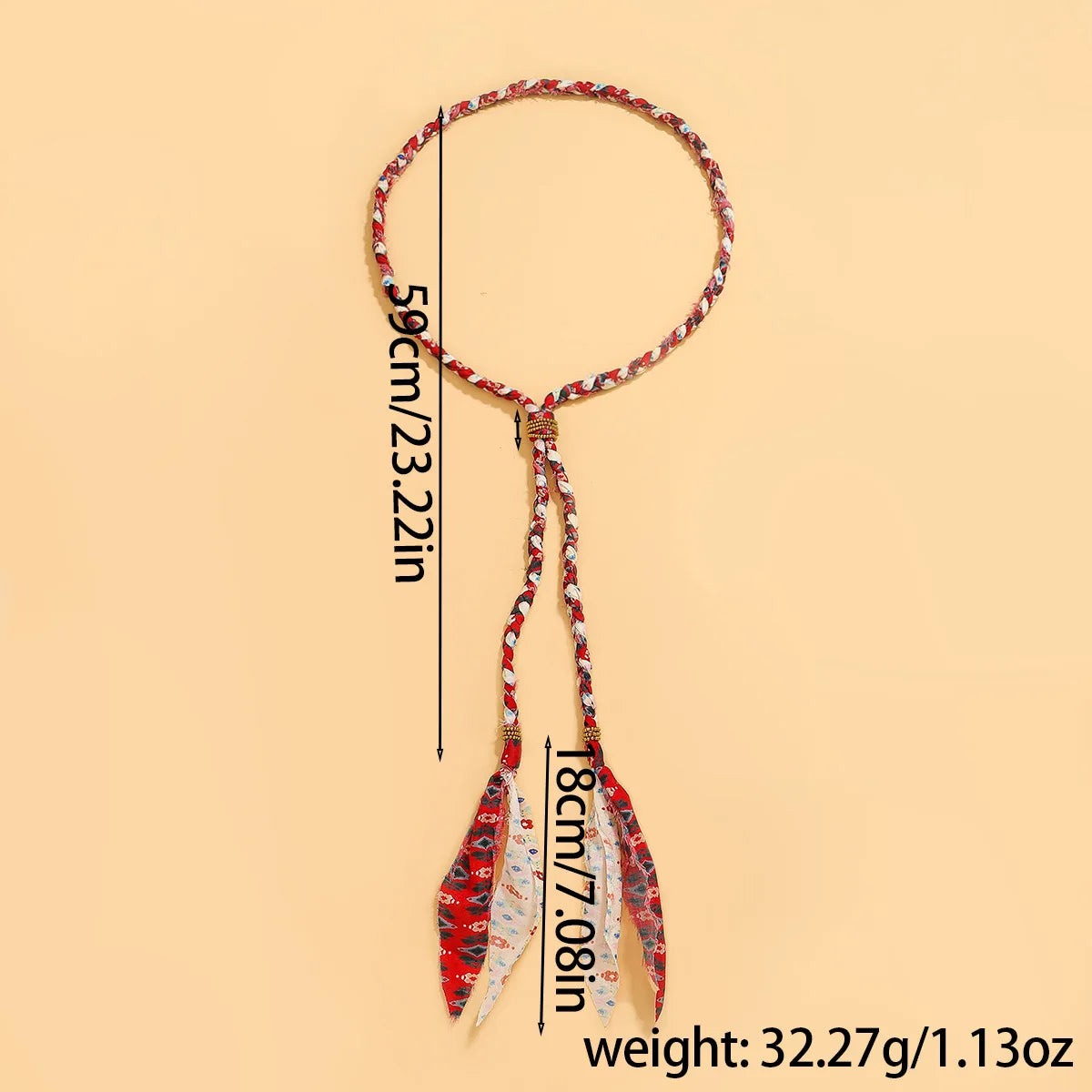 ZAA's New Handmade Woven Tie Style Scarf Necklace