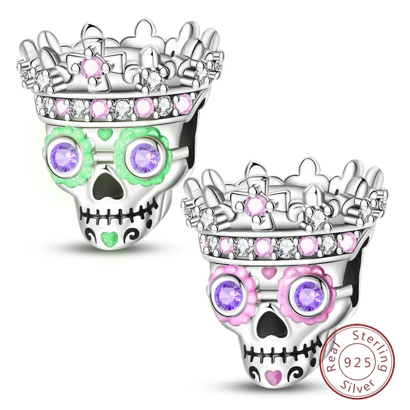 Halloween 925 Sterling Silver Design Charms Beads Pendants Suitable for Original Bracelet DIY Exquisite Making Jewelry