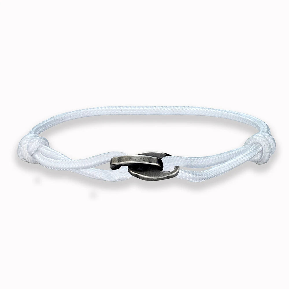 MKENDN Punk Style Surfer Bracelet Men Women Handmade Boho Summer Festival Jewelry Waterproof Cotton Chain Link Bracelet Gift