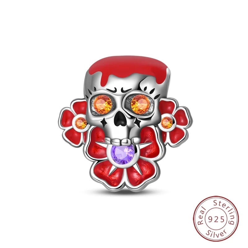 Halloween 925 Sterling Silver Design Charms Beads Pendants Suitable for Original Bracelet DIY Exquisite Making Jewelry