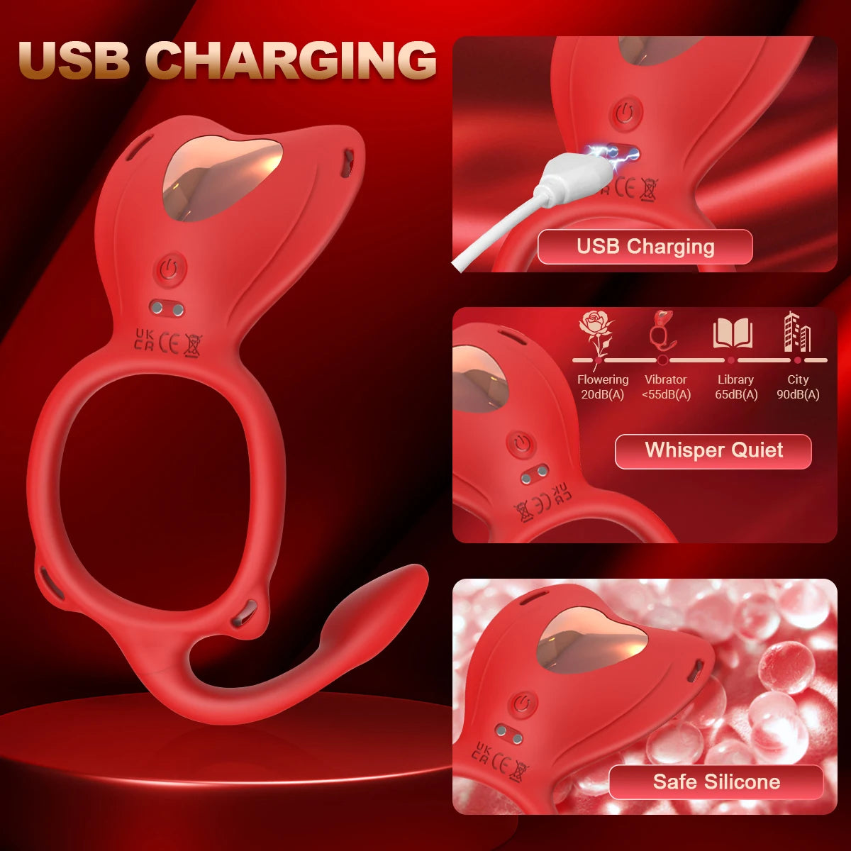 Wearable Panty Vibrator Female 10 Vibration with Wireless Control Vibrating Penis Ring Clitoral Stimulator Adult Sexy Toys