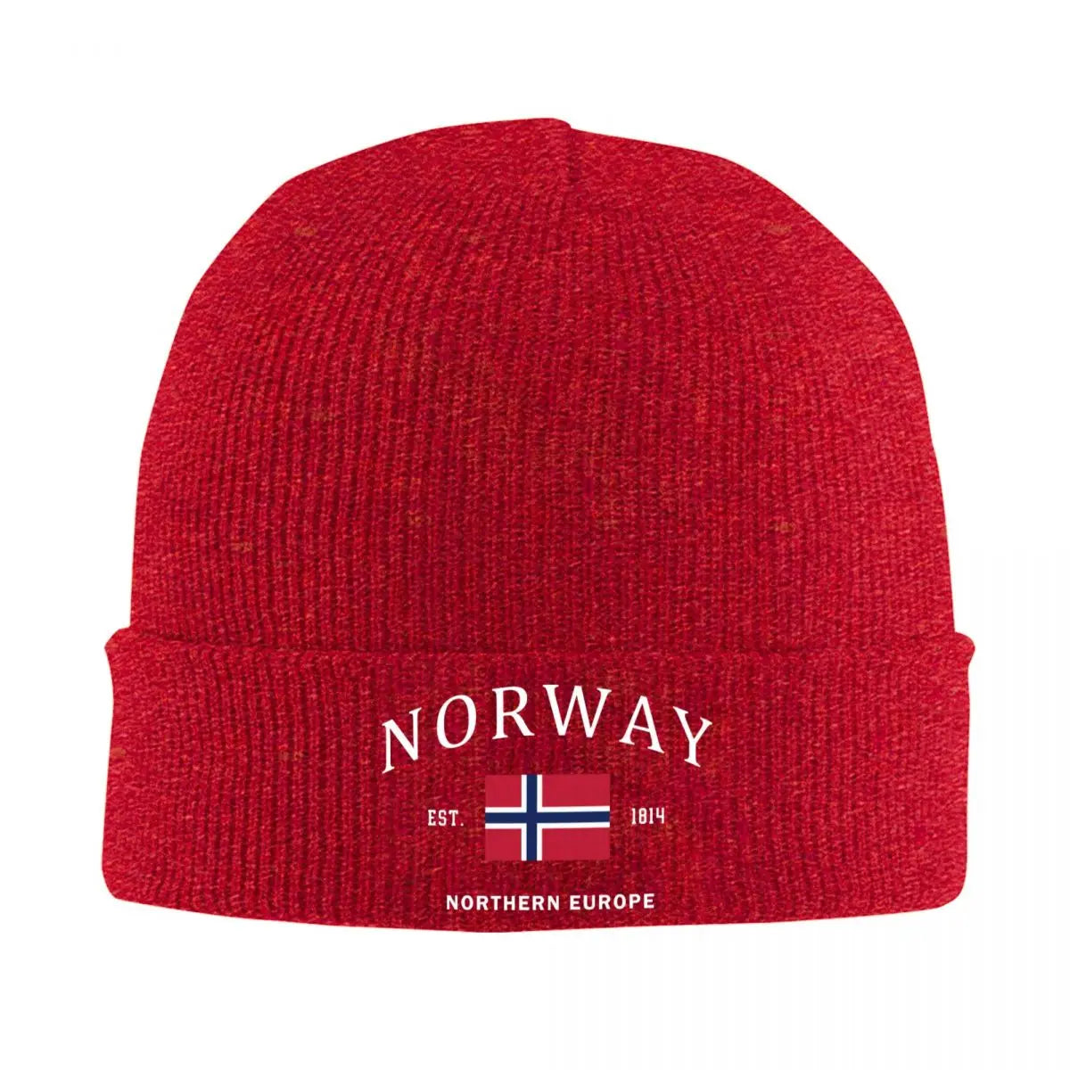 Norway Flag Skullies Beanies Caps Unisex Winter Warm Knitting Hat Women Men Street Adult Norwegian Patriotic Pride Bonnet Hats
