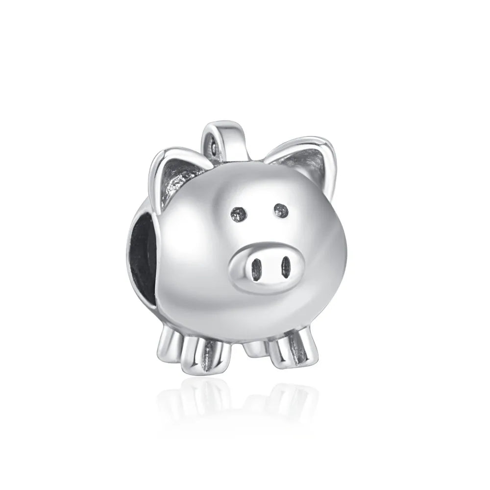 NEW 925 Sterling Silver Charm Fit Original Bracelet Accessories Women Jewelry All kinds Of Cute Animals Series Duck Lion