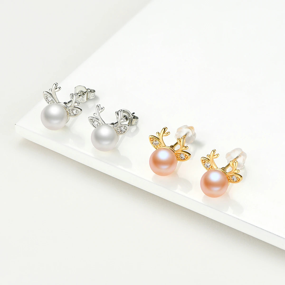 Real Natural Freshwater Pearl Fashion Earrings Ladies Elegant Earrings Jewelry Valentine's Day Girlfriend Birthday Wedding Gift