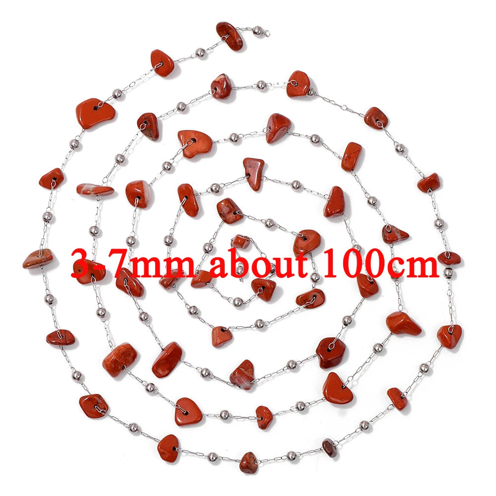 100% Natural Red Jasper Stone Bead Oval Cube Round Irregular Shape Chips Beads Fit Jewelry Making DIY Bracelet Necklace Earrings