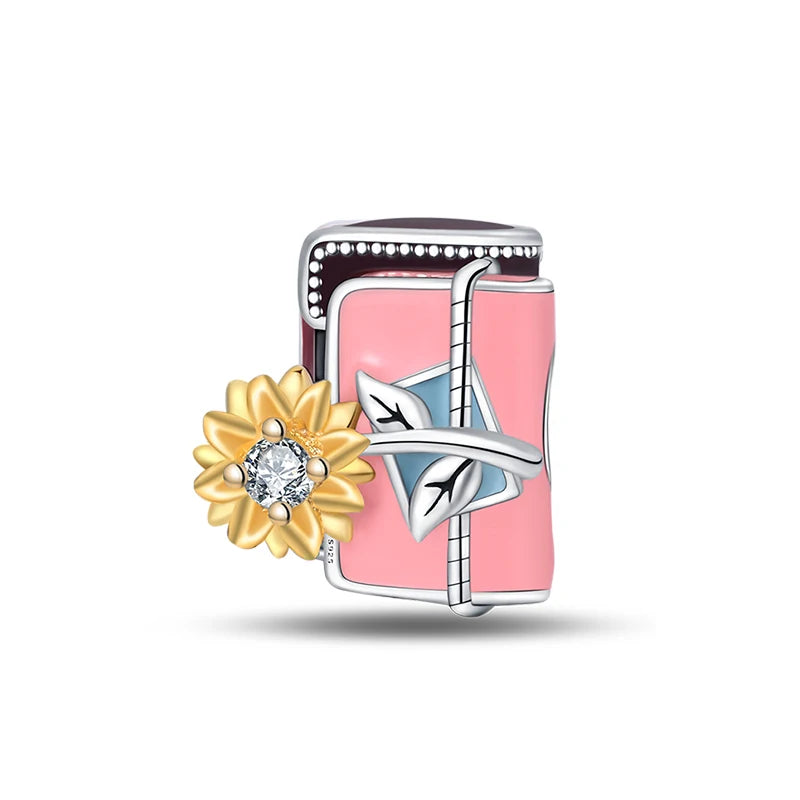 New 925 Silver Trencher Cap Graduation Season Charms Beads Fit 3mm 925 Original Bracelets DIY Unique Jewelry Graduation Gift