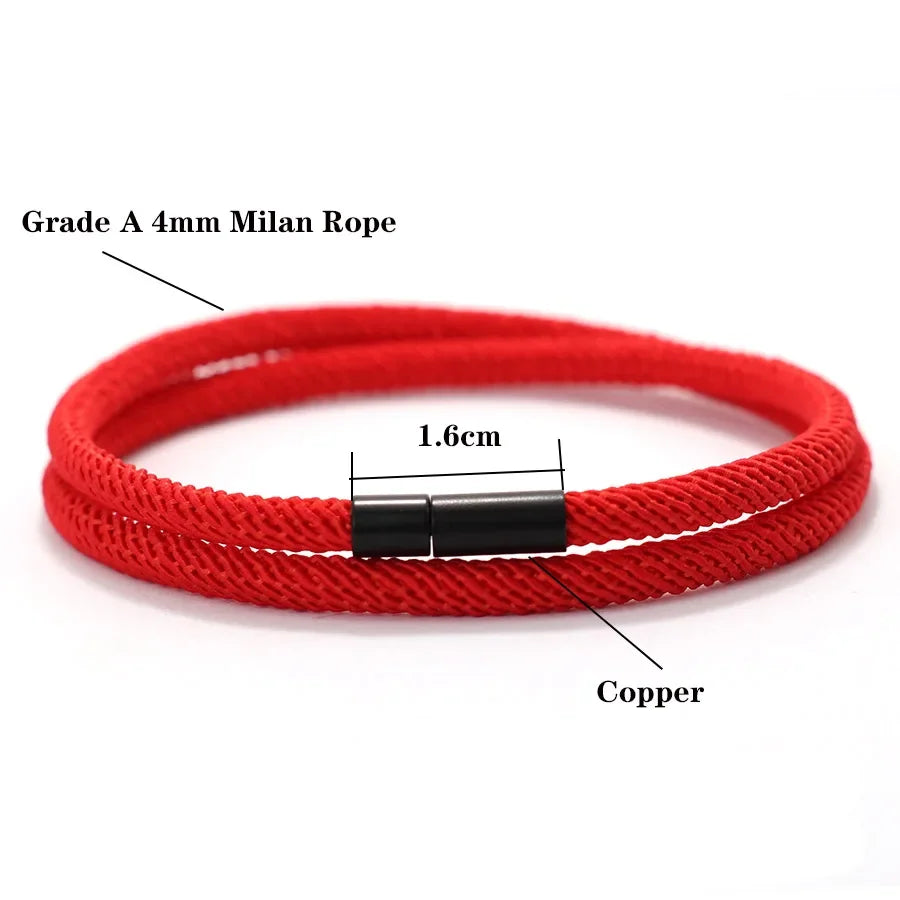 New Minimalist Outdoors Sports Men Bracelet Rope Bilayer 4mm Lucky Red Thread Braclet Bangle Gift For Him Beach Nautical Braslet