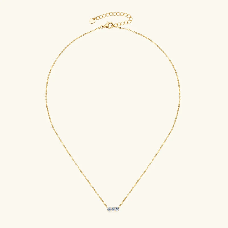 OXTAO GRA Certified 3mm Moissanite Pendant Necklace Women 925 Sterling Silver Sparkling Lab Diamond Moissanite Jewelry Gift