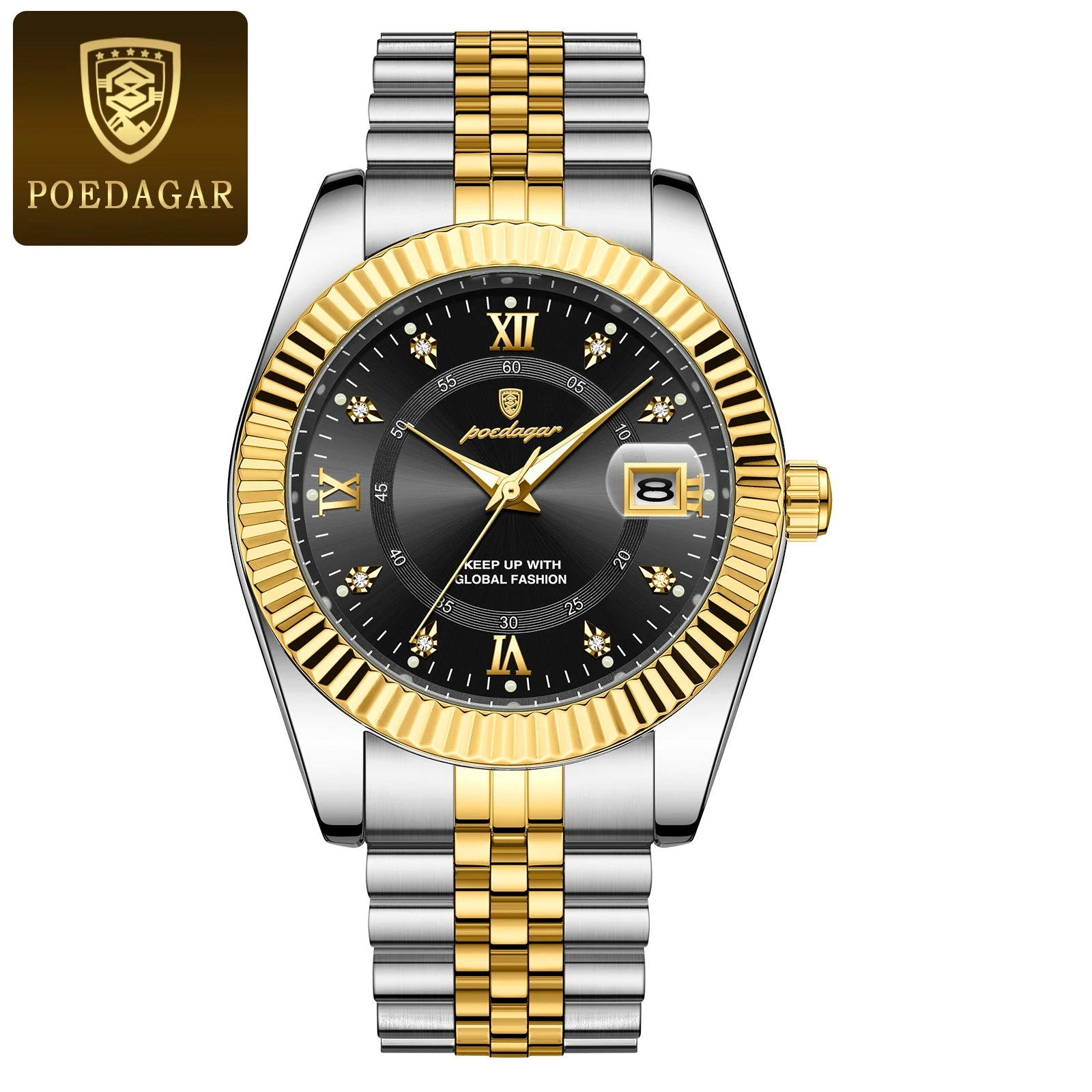 POEDAGAR Luxury Sport Wrist Watch For Man Waterproof Luminous Date Men Watch Quartz Stainless Steel Men's Watches Male Reloj+box - Madeinsea©