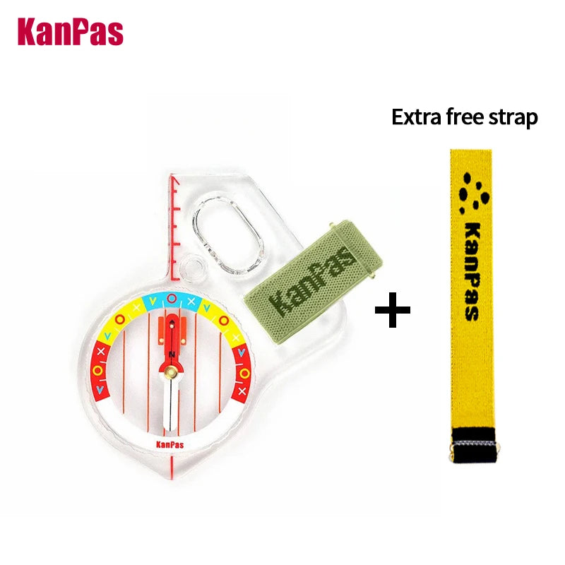 KANPAS Basic and Beginner's Orienteering thumb compass, Orienteering Primary Compass, MA-40-FS, Durable Sport Compass