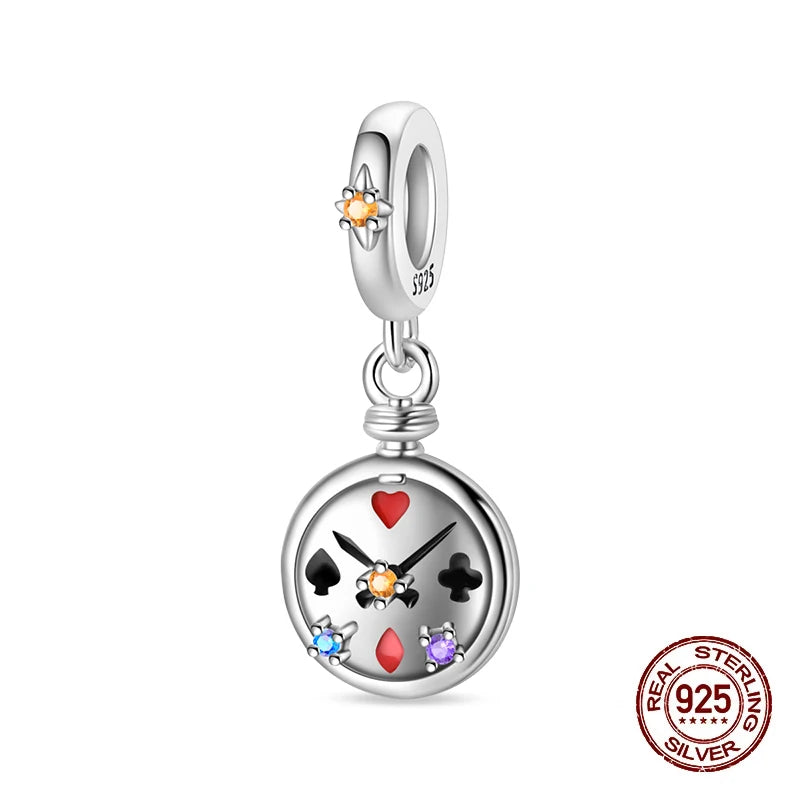 925 Sterling Silver Time Machine Trunk Travel Camera Charms Beads Fit 3mm 925 Original Bracelets DIY Jewelry Birthday Gift