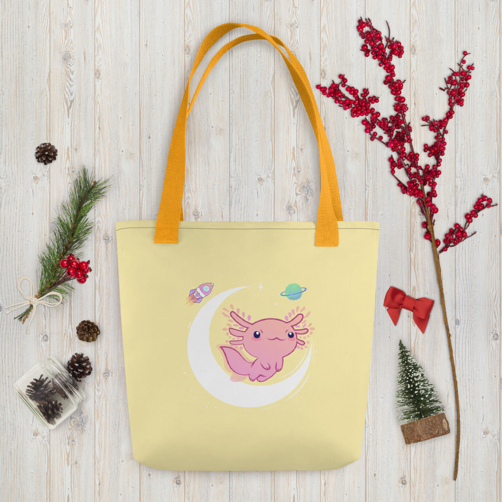 Axolotl Tote bag, I axolotl questions Tote bag, Cute Axolotl Tote bag, Axolotl Tote, Mexican Salamander, Axolotl Gifts, Axolotl Women Gifts