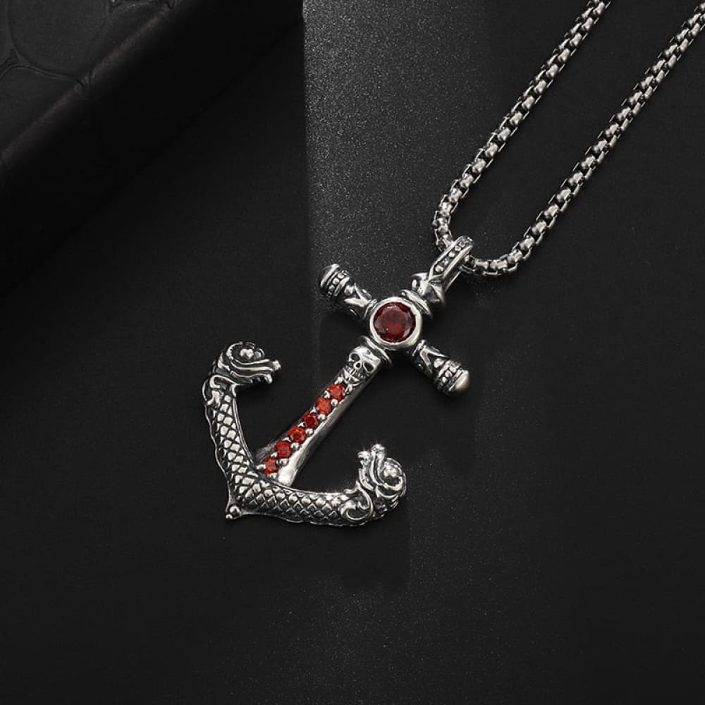 Anchor And Cross Necklace