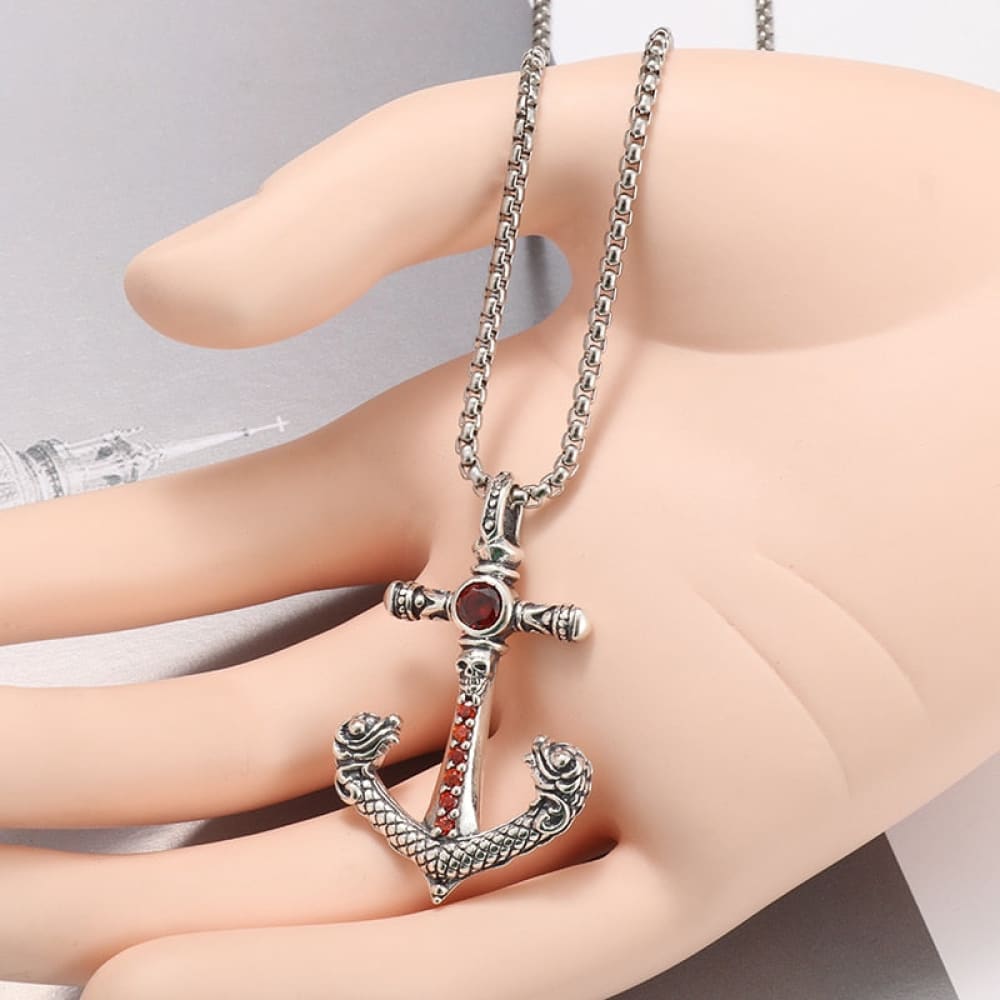 Anchor And Cross Necklace