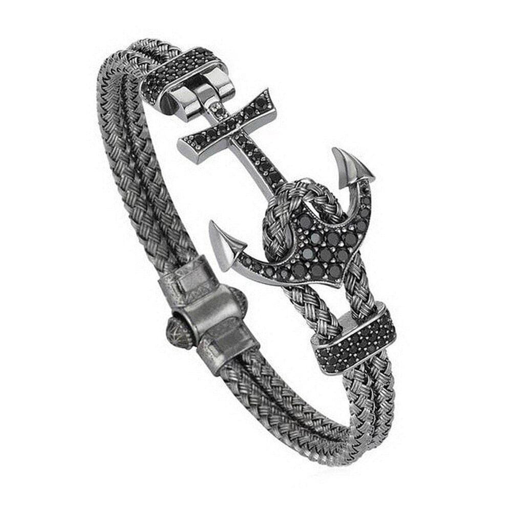 Anchor Bracelet for women - Black