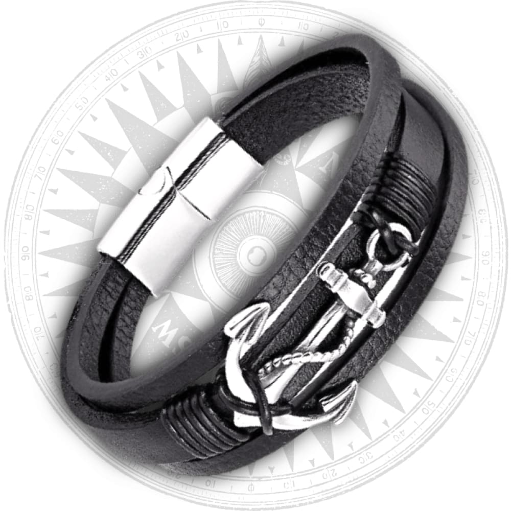 Anchor Bracelet Leather