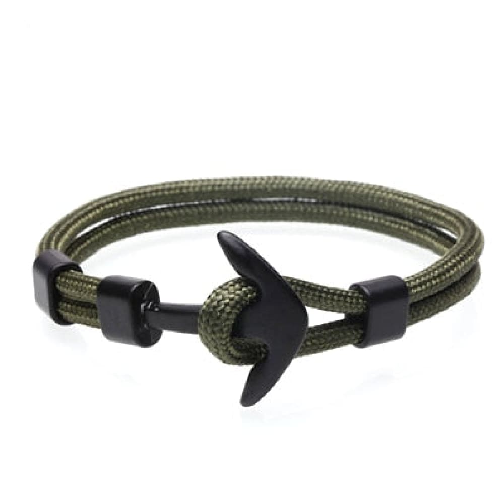 Anchor Bracelet Rope - Army
