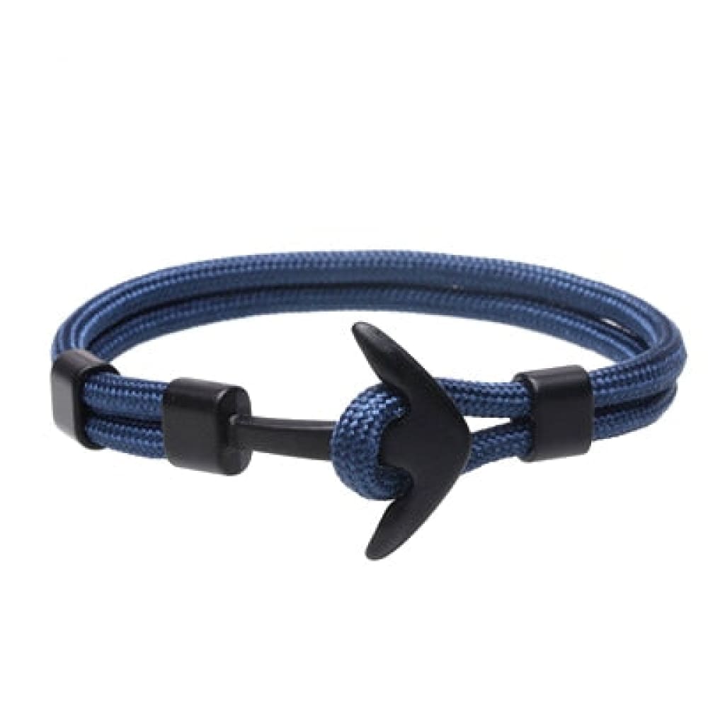 Anchor Bracelet Rope - Blue