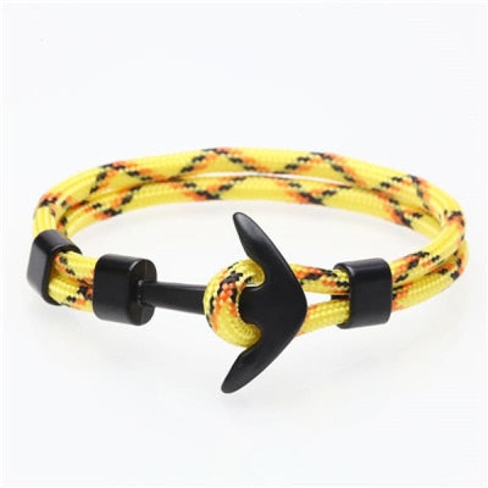 Anchor Bracelet Rope - Yellow
