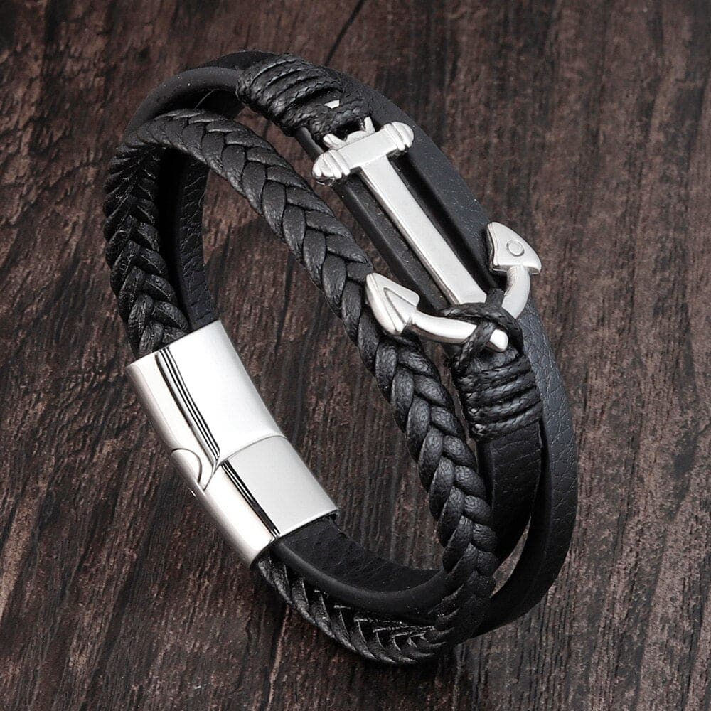 Anchor Bracelets Genuine Leather