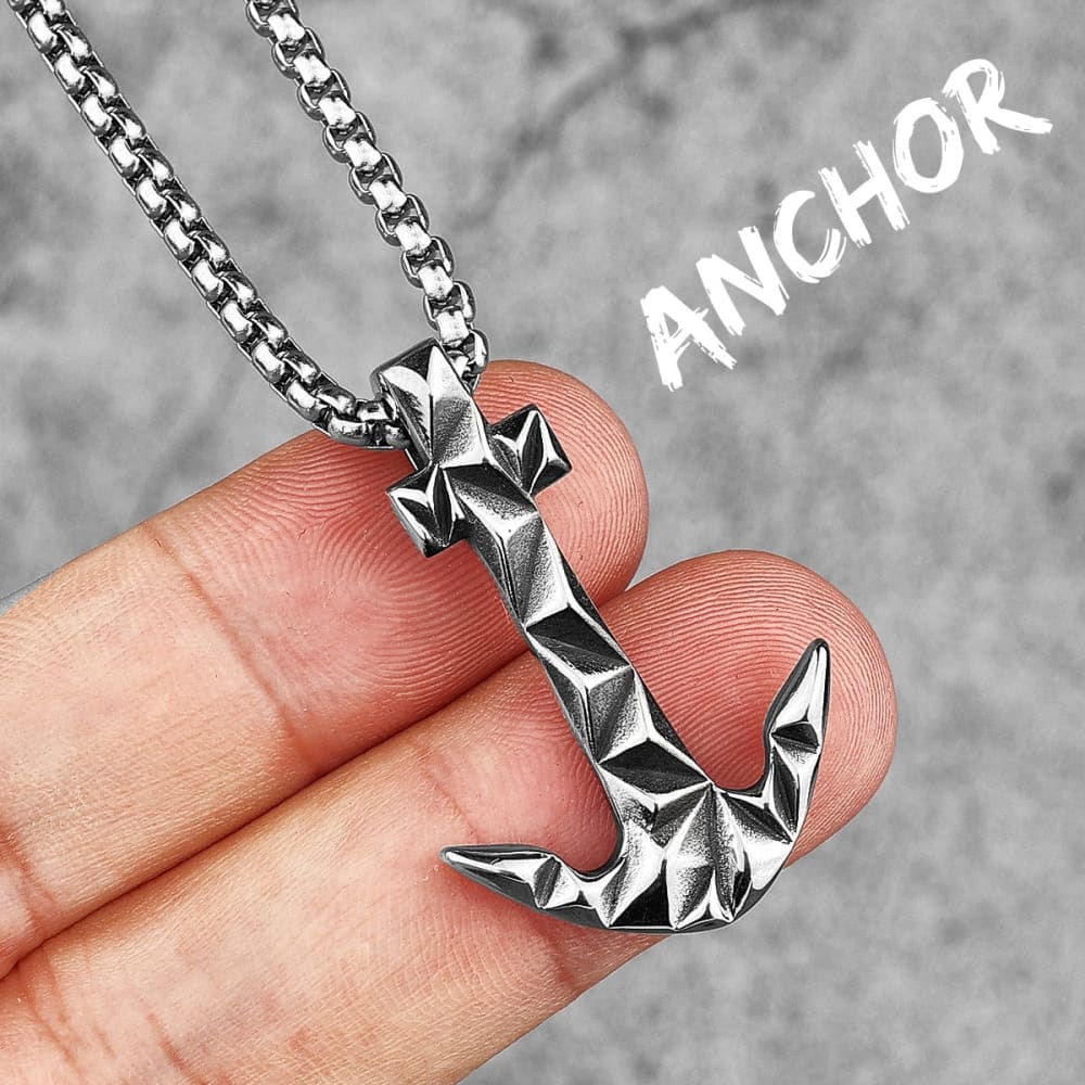 Anchor Necklace Mens