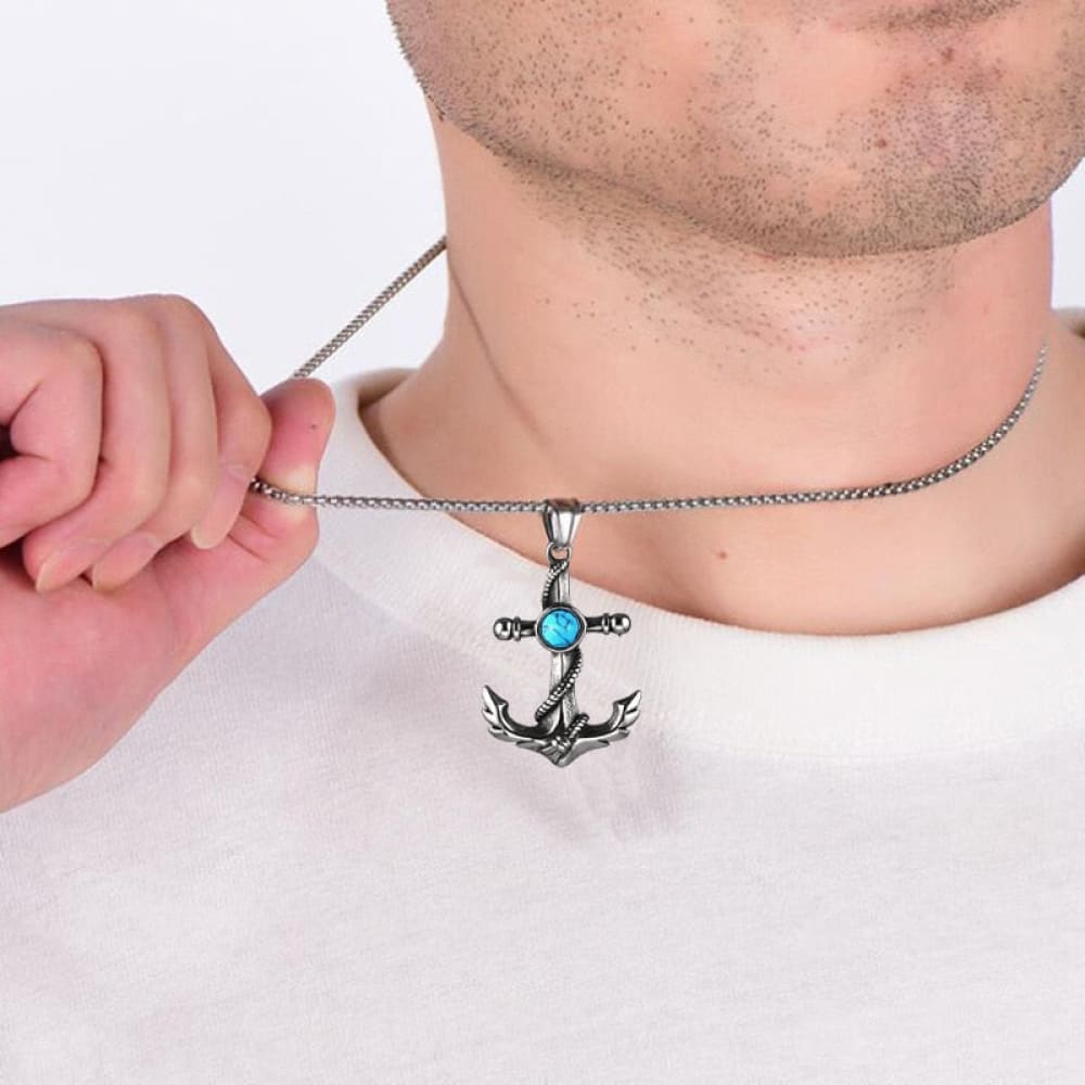 Anchor Stone Necklace